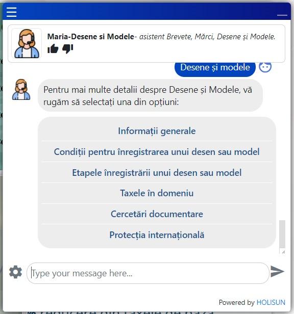 Inaugurare chatbot Maria construit pentru comunicarea eficientă și instantanee cu OSIM!