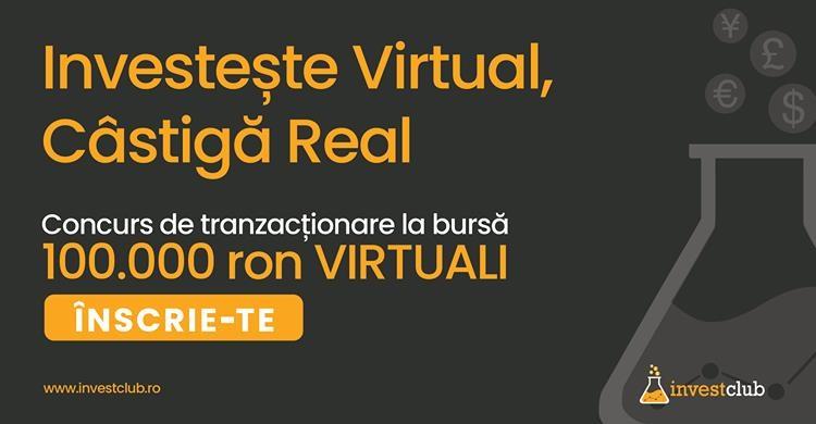 Realizarea concursului educațional virtual “Investește virtual, câștigă real“